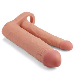 Pleasure X-Tender Double Penetration Penis Sleeve