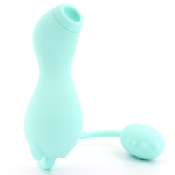 Cute Dinosaur 2-in-1 Clit Sucker &amp; Bullet Vibrator