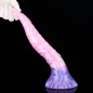 Large Fantasy Silicone Beaded Tongue Dildo