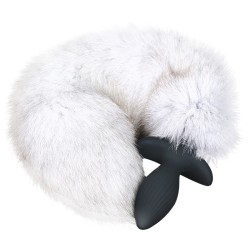 Swing and Vibrating Butt Plug with Fox Tail