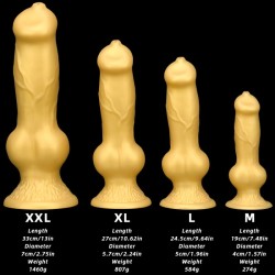 Golden Fantasy Animalistic Dildo