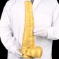 StudHorse Realistic Curved Dildo - Golden