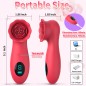 LCD Display 9 Tapping Modes Rose Clit Vibrator