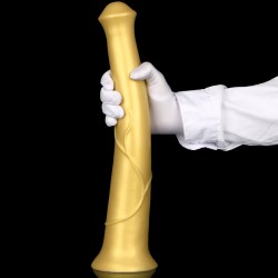 Super Long Horse Dildo With Suction Cup - Golden