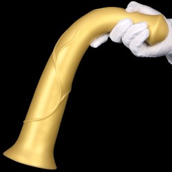 Super Long Horse Dildo With Suction Cup - Golden