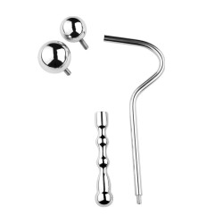 Replaceable Double Ball Anal Hook