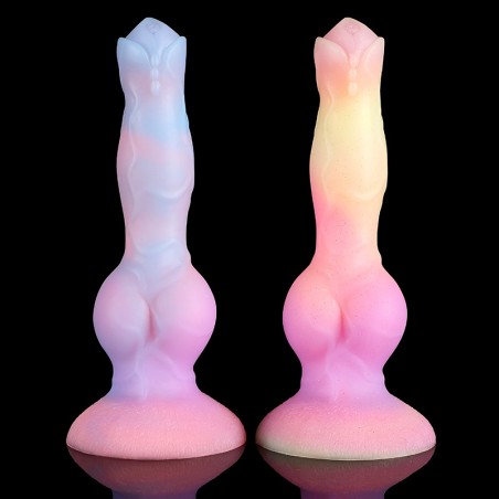 Alien Space Cock Glow in The Dark Silicone Dildo