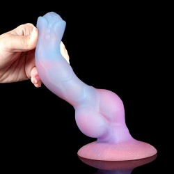 Alien Space Cock Glow in The Dark Silicone Dildo