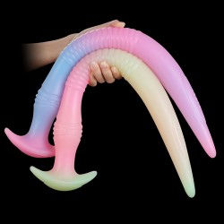 Eel Long Silicone Butt Plug - Luminous