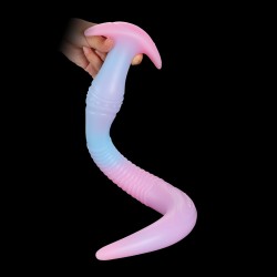 Eel Long Silicone Butt Plug - Luminous