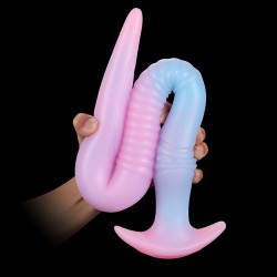 Eel Long Silicone Butt Plug - Luminous