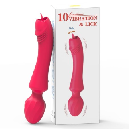 Magic Wand Vibrator With Tongue