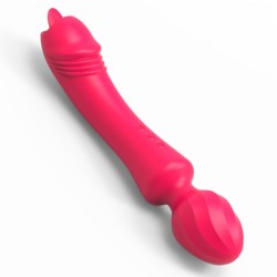 Magic Wand Vibrator With Tongue