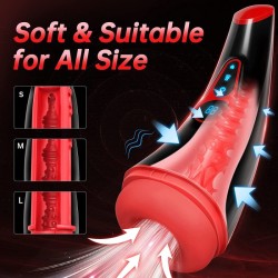 Powerful Sucking &amp; Vibrating Heating Masturbator