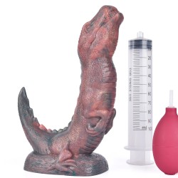 Ejaculating Raptor Silicone Dildo