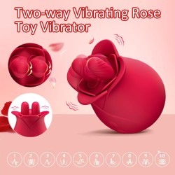 Romeo Double-pistil Rose Tongue-lickiing Vibrator