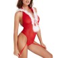 New Hoody Backless Christmas Fur Mesh One-piece Suit