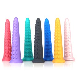 Octopus Silicone Butt Plug - Colorful