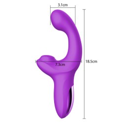 Sucking Vibrator with Flap Head