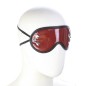 Red Wet Look Studded Eye Mask Blindfold