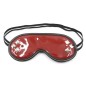 Red Wet Look Studded Eye Mask Blindfold