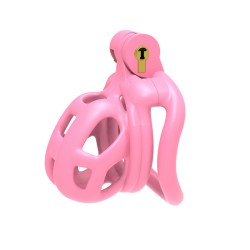 Cobra Chastity Cock Cage -Pink/Gray