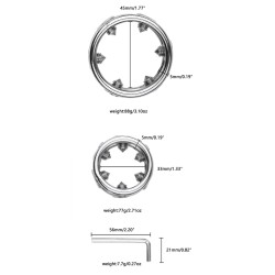 Cock Rings with 6 Spikes - Heavy