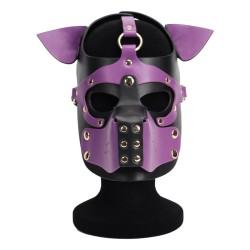 Double Color Dog Bondage Hood