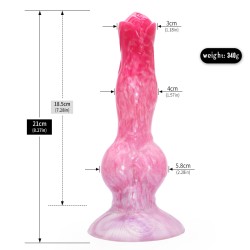 Peachy Colorful Realistic Dildo