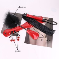 Patent Leather BDSM Kit - 4 pcs