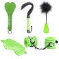 Green Leather BDSM Kit - 5 pcs