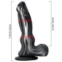 Double Color Silicone Large Dildo -03