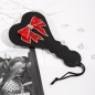 Red Bowtie Leather Paddle