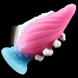 Luminous Spiral Cone Silicone Butt Plug