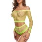 New Arrival Hollowed-out Fishnet Top&amp;panty Nightwear