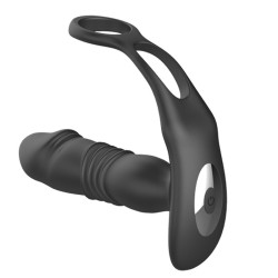 Thrusting Prostate Vibrator With Cock Ring