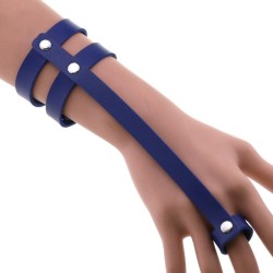 PU Leather Ring Wrist Bracelet