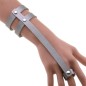 PU Leather Ring Wrist Bracelet