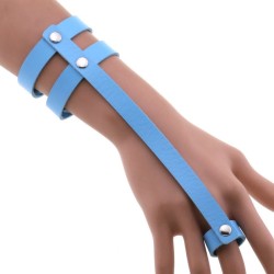 PU Leather Ring Wrist Bracelet