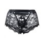 Men Transparent Lace Back Bandaged Boxers