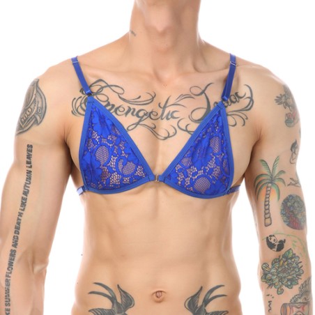 Alluring Mankini Lace Bra Adjustable For Men