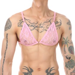 Alluring Mankini Lace Bra Adjustable For Men