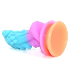 Unicorn Colorful Silicone Dildo - Luminous