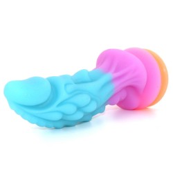 Unicorn Colorful Silicone Dildo - Luminous