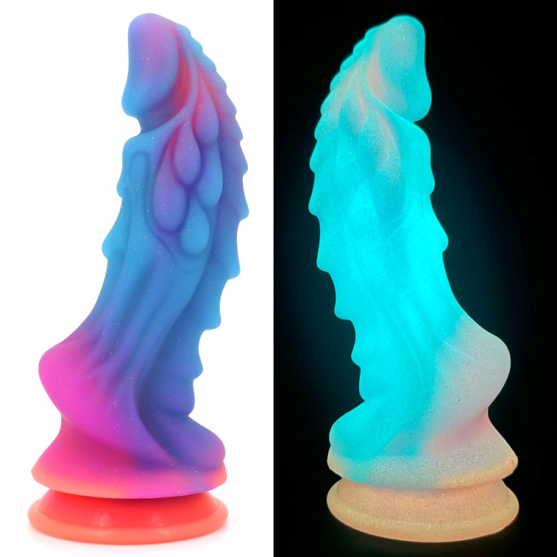 Unicorn Lifelike Silicone Dildo - Luminous