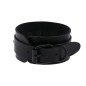 Punk PU leather Love Ring - Black