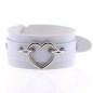 Punk PU leather Love Ring - Silver