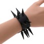 Two Row Studded PU Leather Bracelet