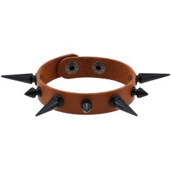 One Row Studded PU Leather Bracelet