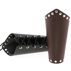 Leather Waxed Cycling Bracers